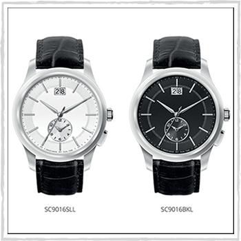 SC9016BKL and SC9016SLL watch Enea. Material: stainless steel and leather.