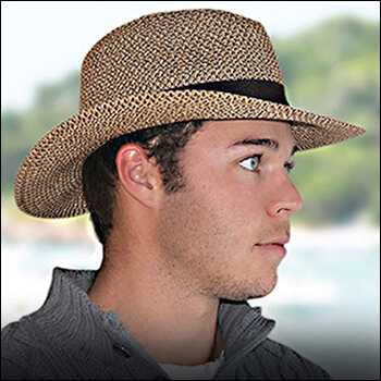 Man hats. Material: 50% polyester and 50% natural fiber