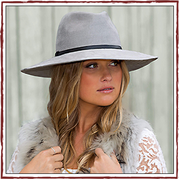 Woman hat - Color grey - Fibers: 100% polyester (PL)
