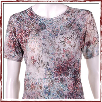 Woman T-shirts. Fibers: 94% viscose (VI) and 6% elastam (EA). Size: S, M, L, XL and XXL.