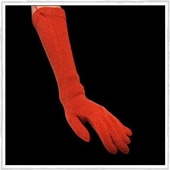 Woman glove color orange code 262. Price: 17,60 euro